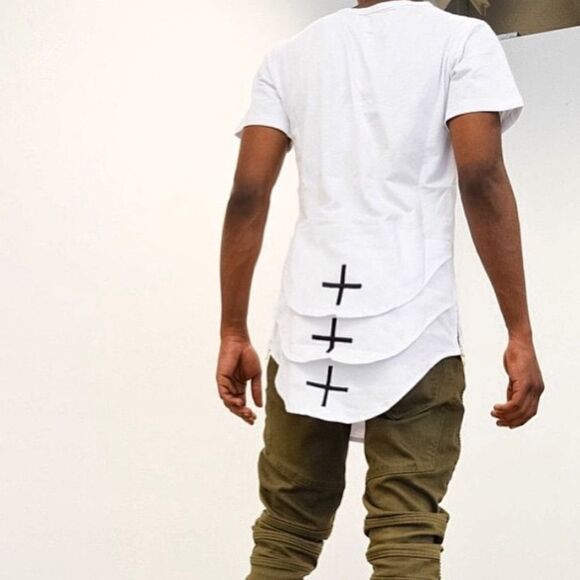 Homme + Femme LA Triple Layer Shirt in Pink - Picture 6 of 14